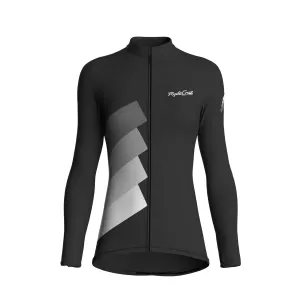 Synth Wave | Charcoal Gray Female Long Sleeves Jersey