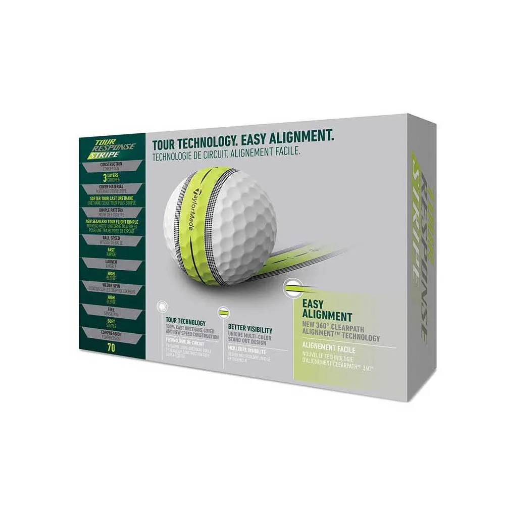 Taylormade Tour Response Stripe Golf Ball