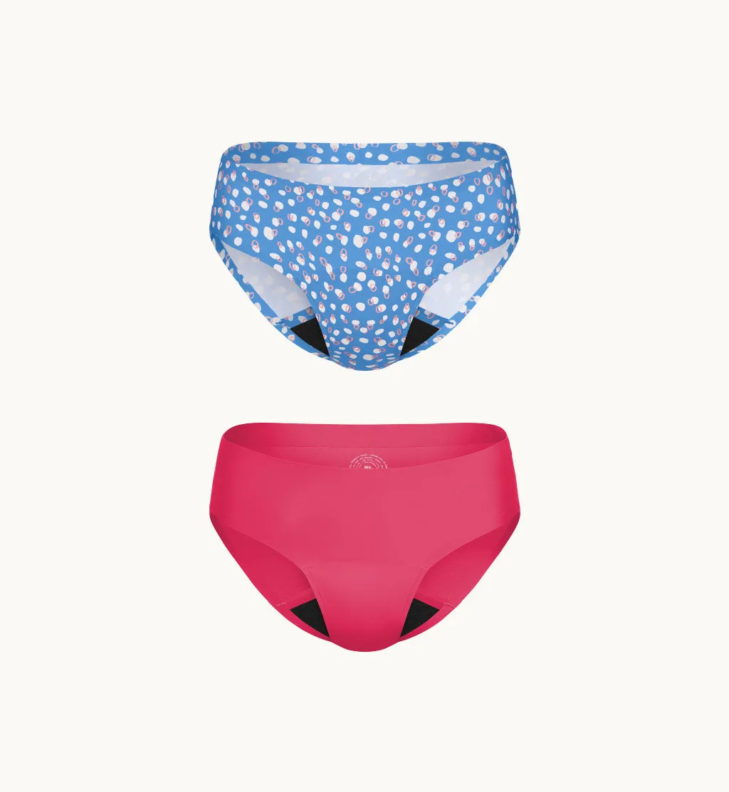 Teen Super Leakproof® No-Show Bikini 2-Pack