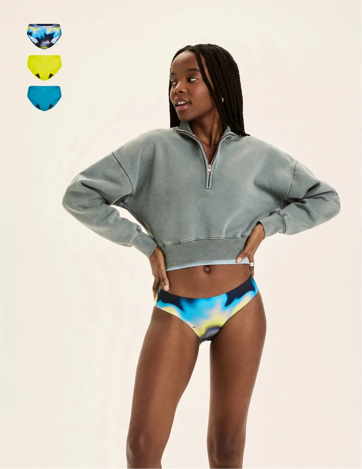 Teen Super Leakproof® No-Show Bikini 3-Pack - Kit