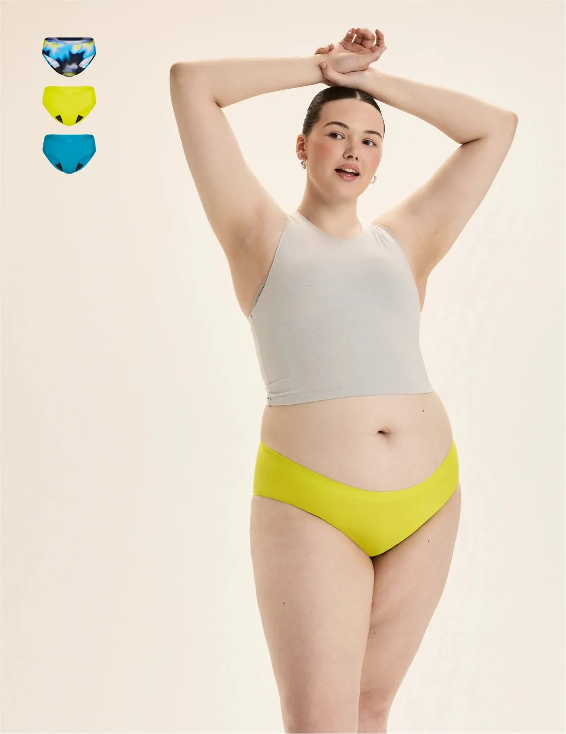Teen Super Leakproof® No-Show Bikini 3-Pack - Kit