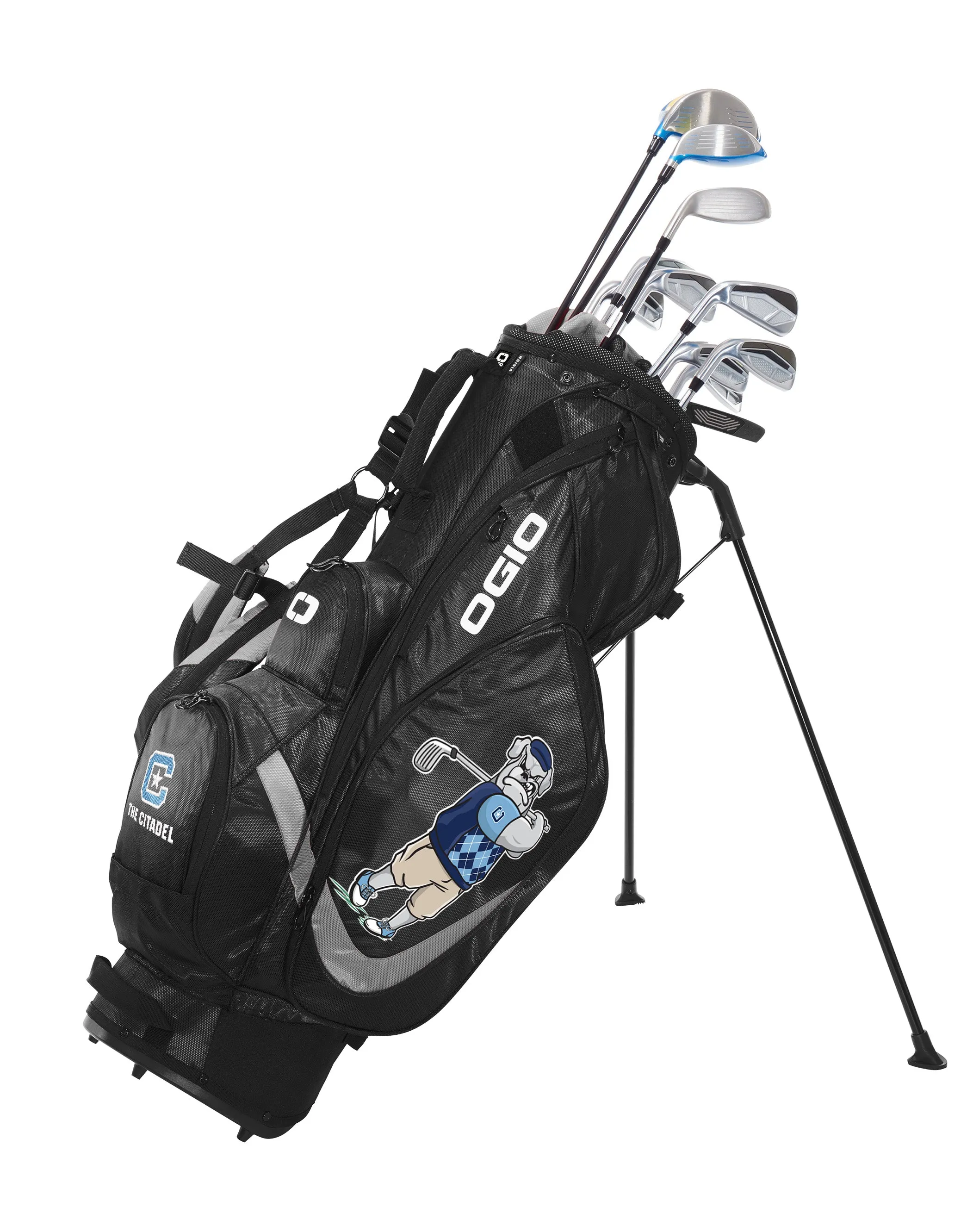 The Citadel, C Star embroidered, with Spike the Golfer decorated, OGIO ® Vision 2.0