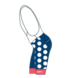 The Dots Cycling Bibs - Navy/Melon