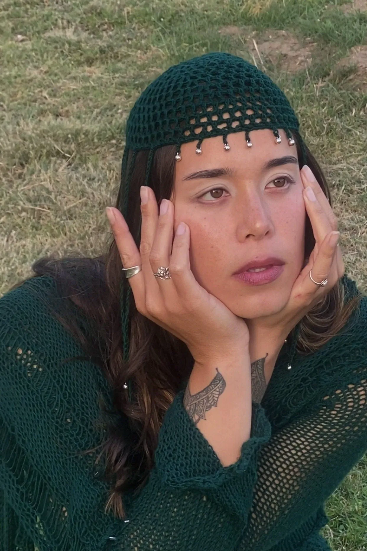 The Willow FLapper Mesh Scullcap Hat Crochet Pattern