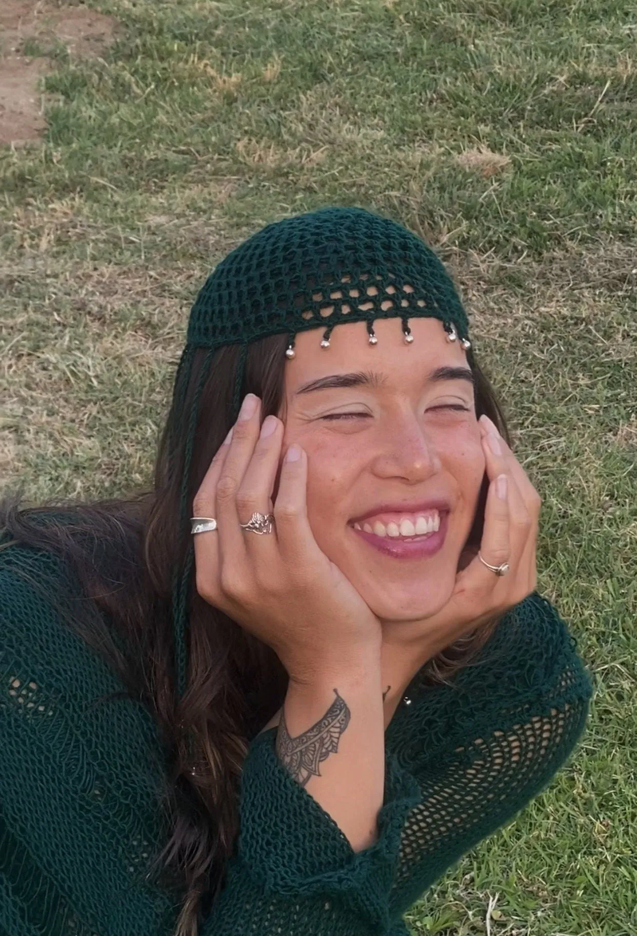 The Willow FLapper Mesh Scullcap Hat Crochet Pattern