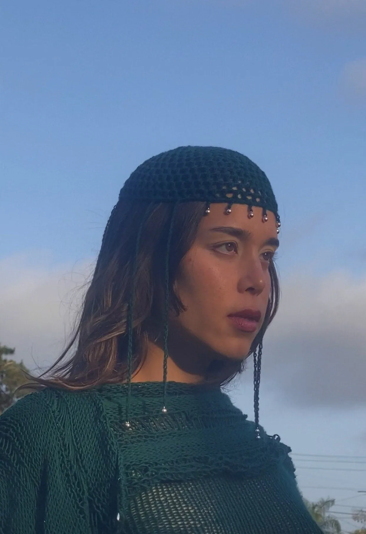 The Willow FLapper Mesh Scullcap Hat Crochet Pattern