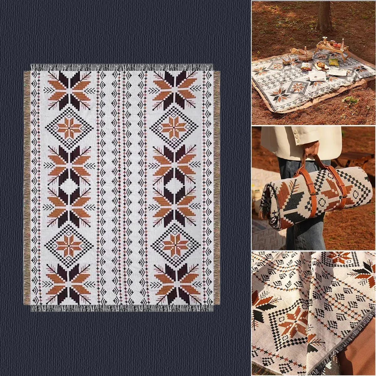 Thickened Outdoor Picnic Mat - Durable, Double-Sided, Moisture-Proof Blanket for Camping and Beach