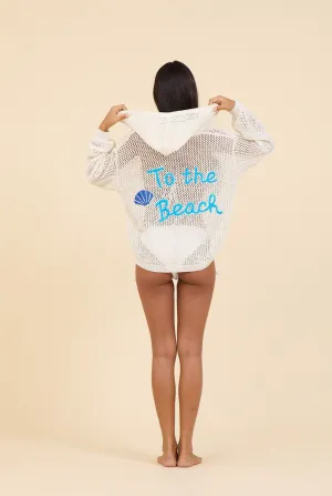 To the Beach Mesh Hoodie