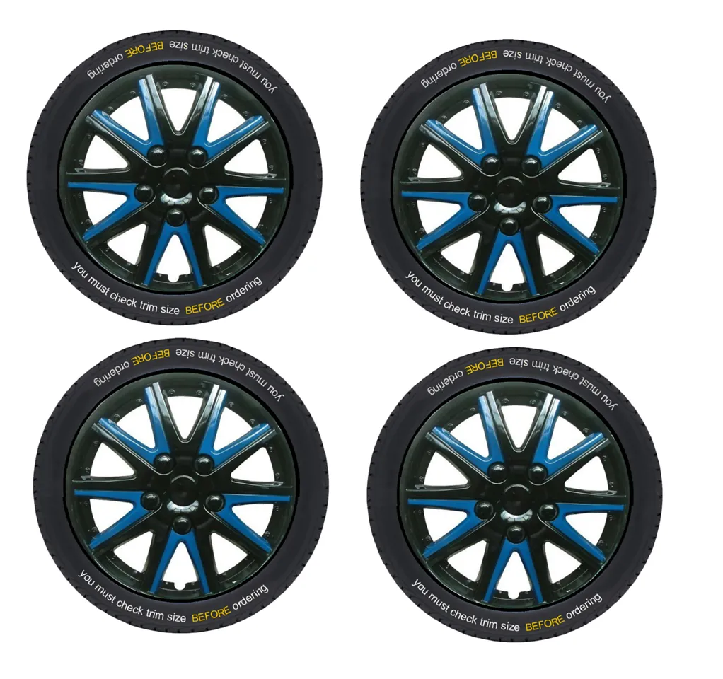 Toyota Picnic Black Blue Wheel Trims Covers (1996-2001)