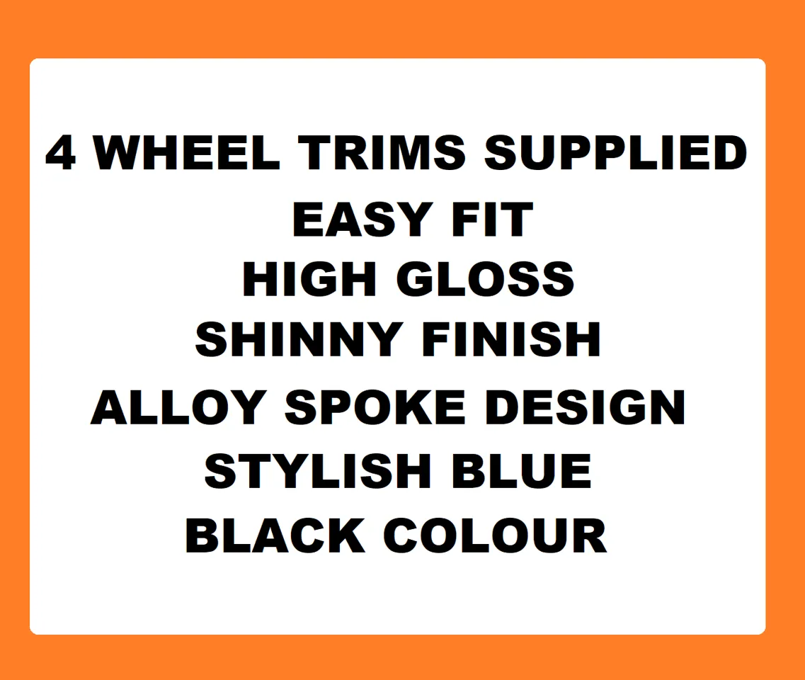 Toyota Picnic Black Blue Wheel Trims Covers (1996-2001)