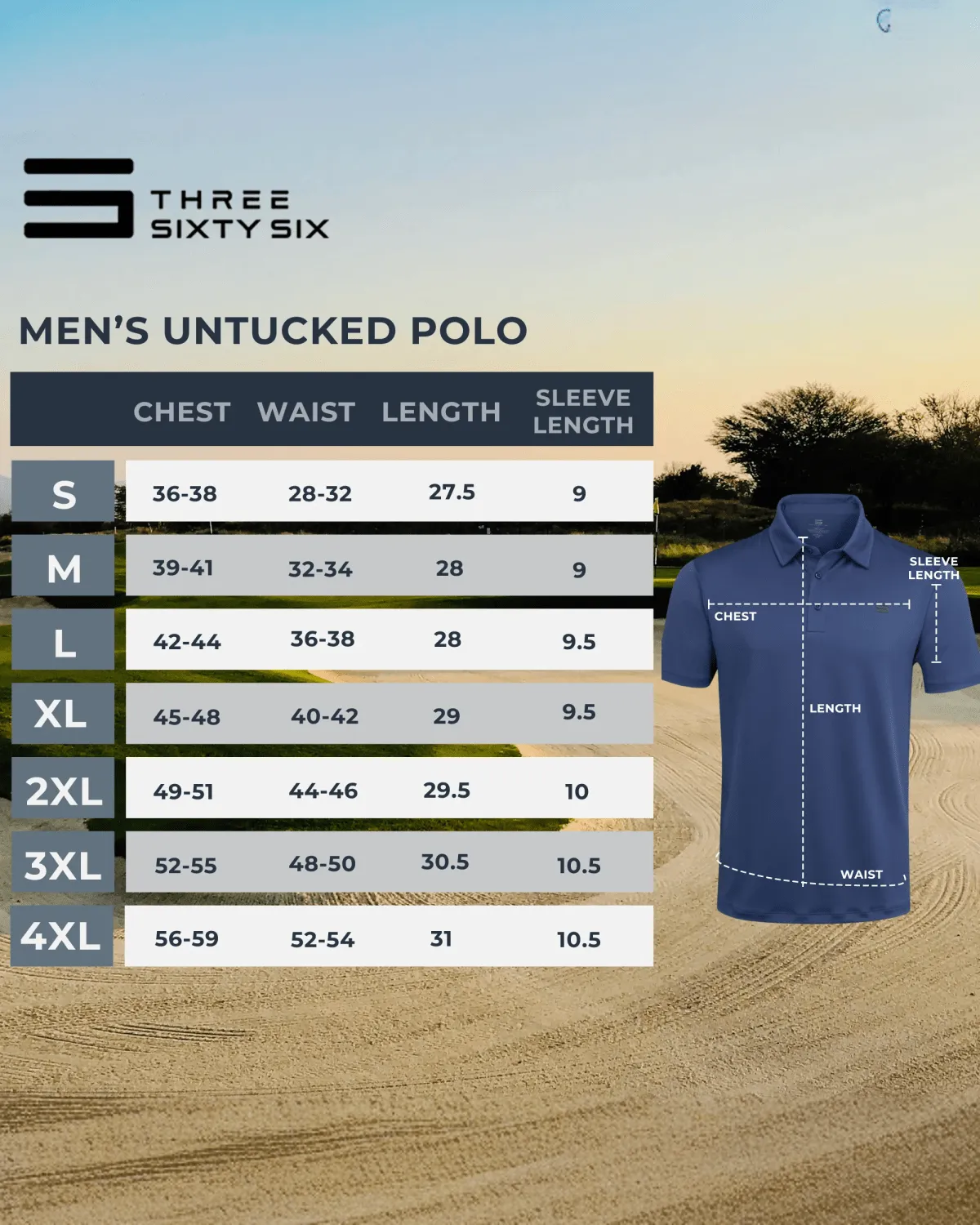 Untucked Golf Polo - The Perfect Length - Extreme Deal