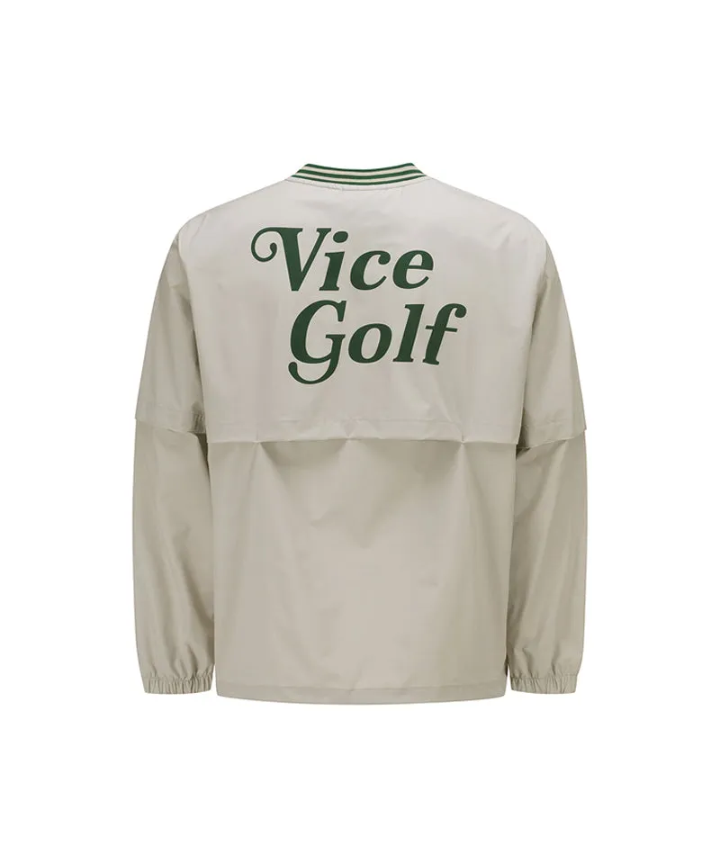 Vice Golf Atelier Men's Detachable Sleeve T-Shirt - Beige