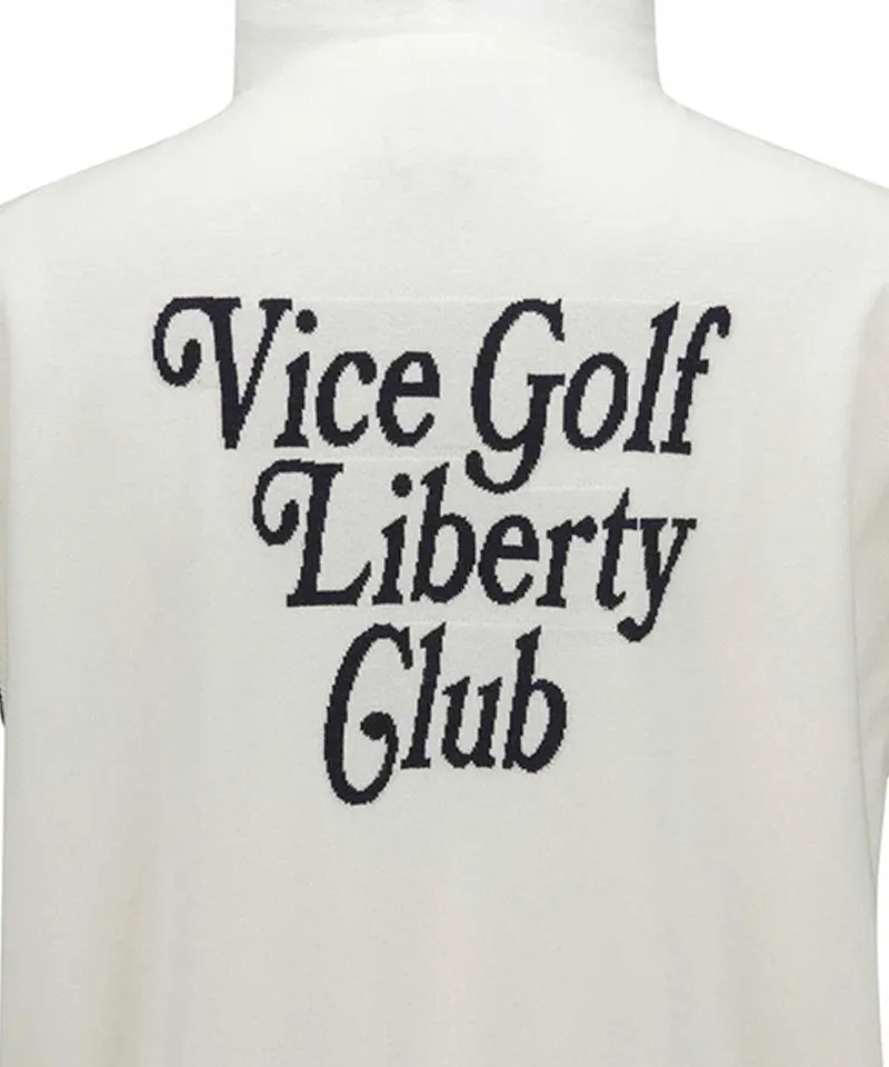 Vice Golf Atelier Women's Hoodie Windproof Knit Vest - Off-White