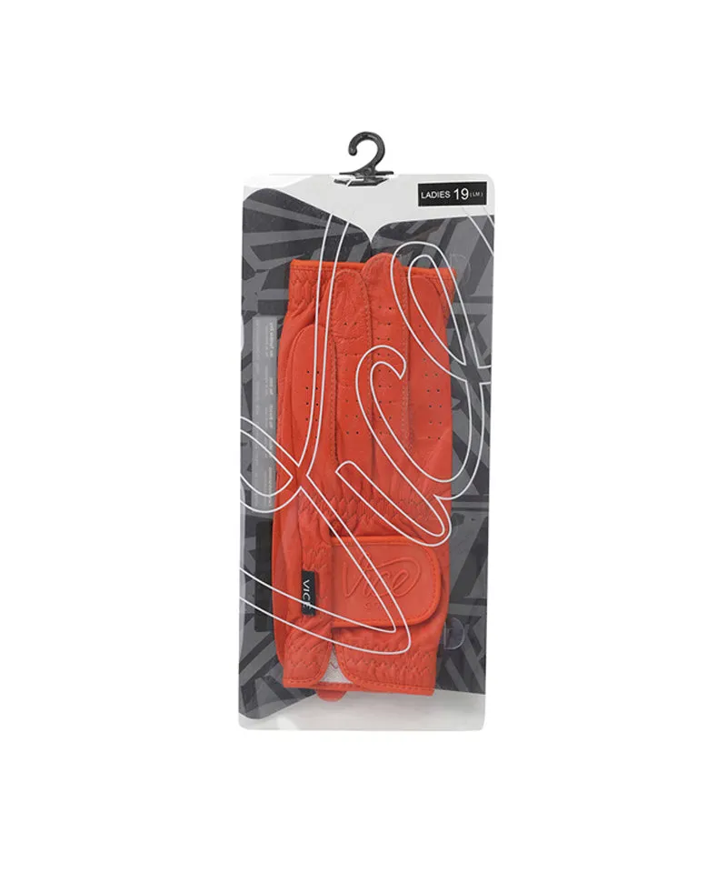 Vice Golf Atelier Women's Logo Gloves (BOTH HANDS) - Orange