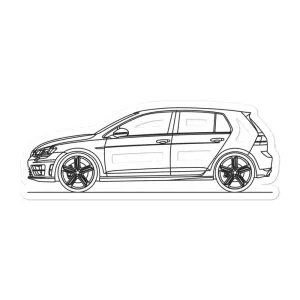 Volkswagen Golf R MK7 Outline Sticker