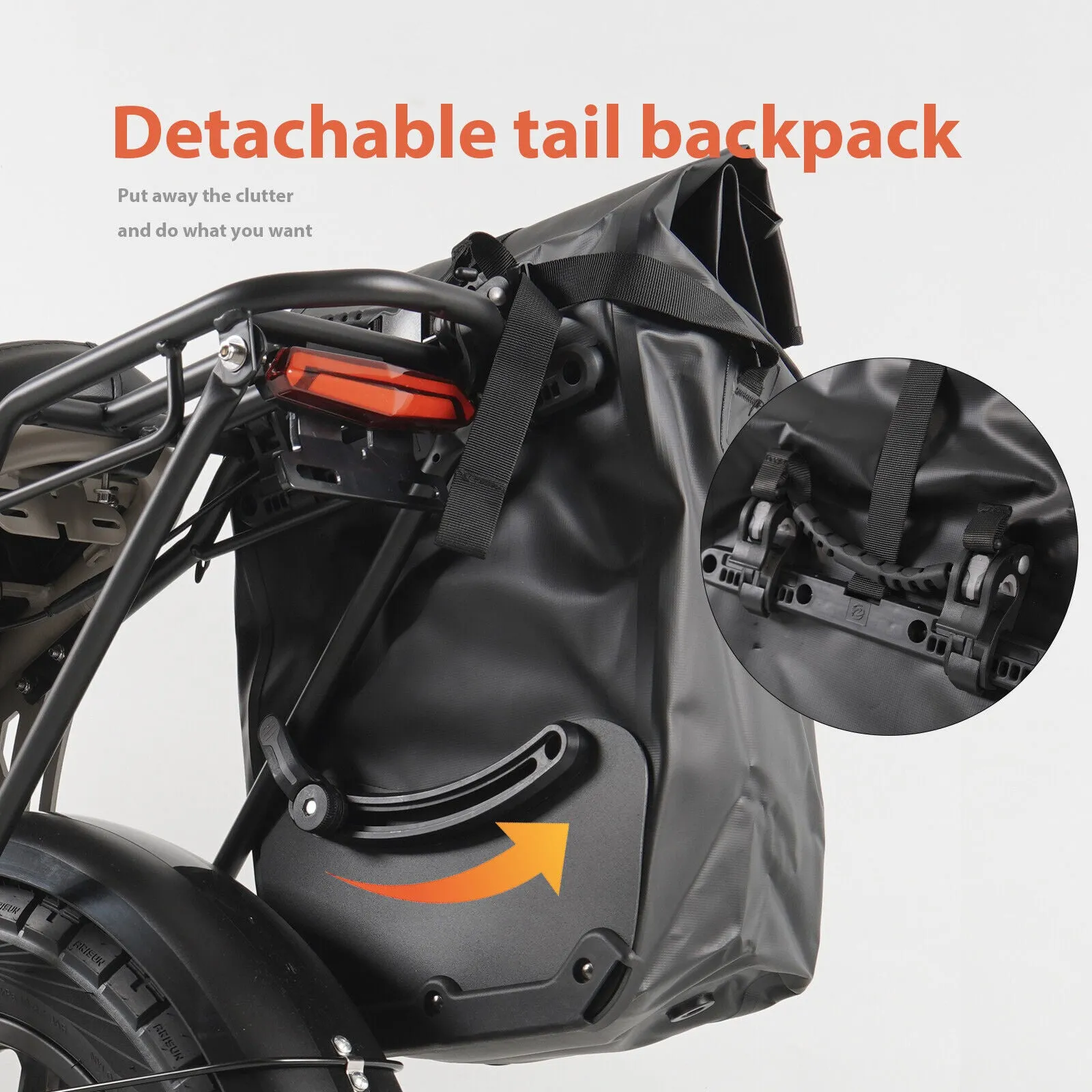 Waterproof Bike Bicycle Rear Rack Pannier Bags Back Seat Saddle Bags Carrier Bag Mamba Sahara Saddle Bag