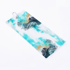 Waves Microfiber Waffle Golf Towel