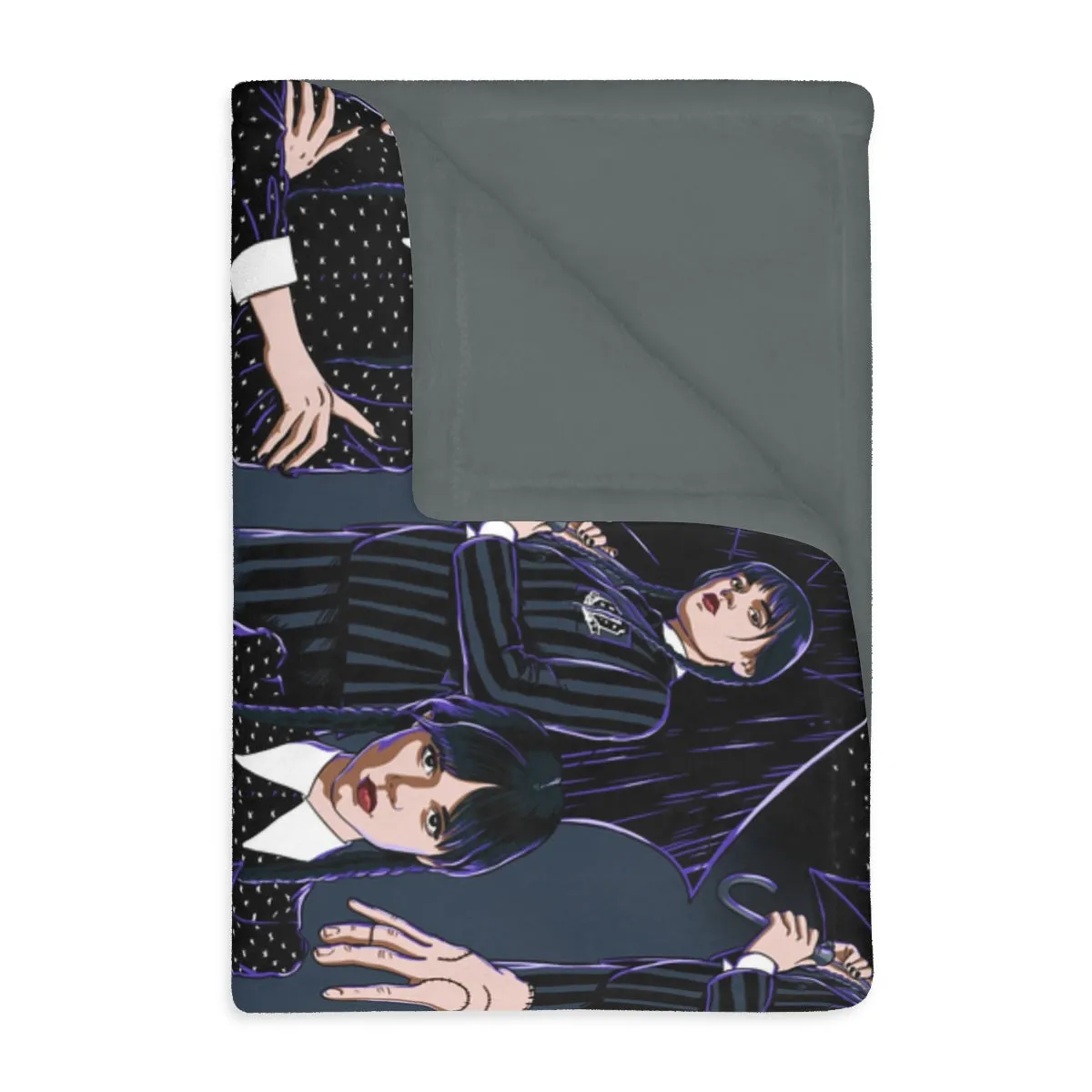 WEDNESDAY - Velveteen Minky Blanket (Two-sided print)