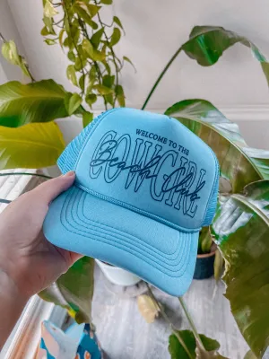 Welcome to the Cowgirl Beach Club,  Summer Trucker Hat