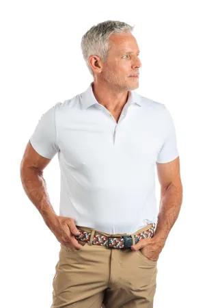 White Golf Polo