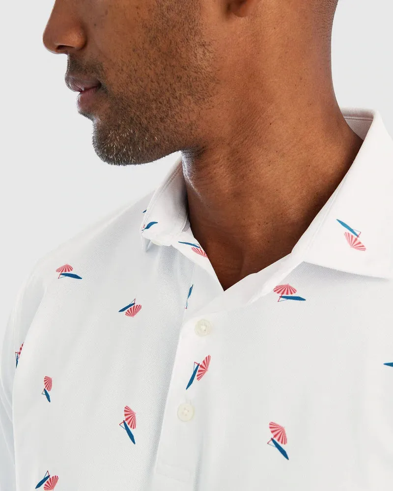 White Sun Shade Polo