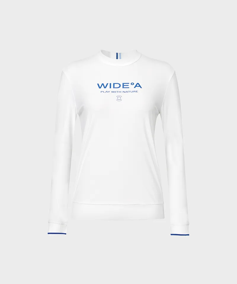 WideAngle: TO Front Print Mock Neck T-Shirt L - 2 Colors