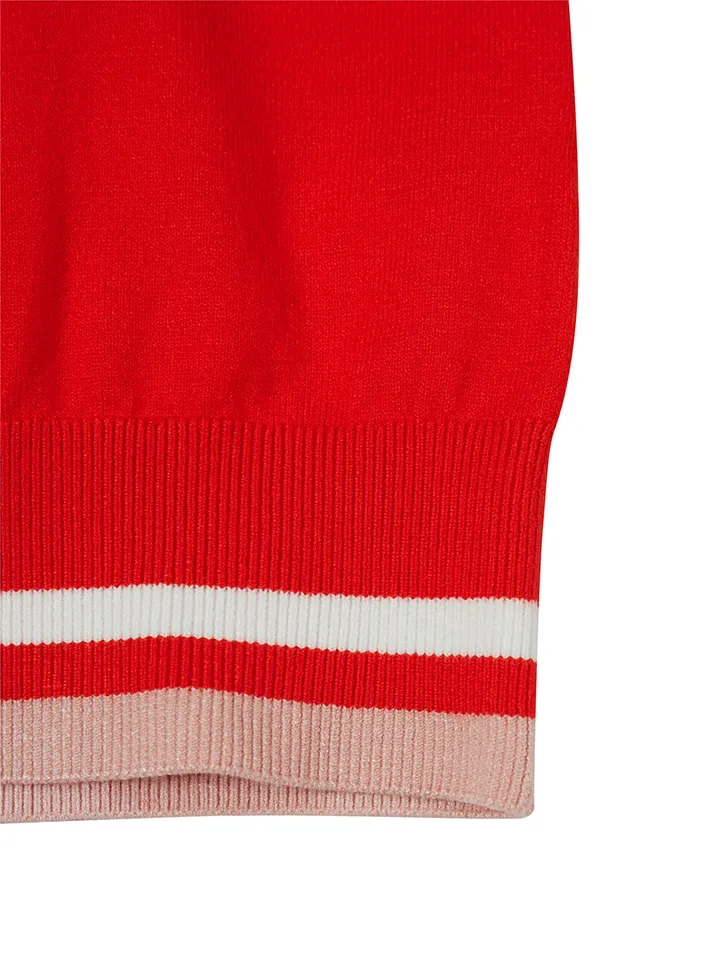 WideAngle: TO Logo Intarsia Round Neck Sweater L - 3 Colors