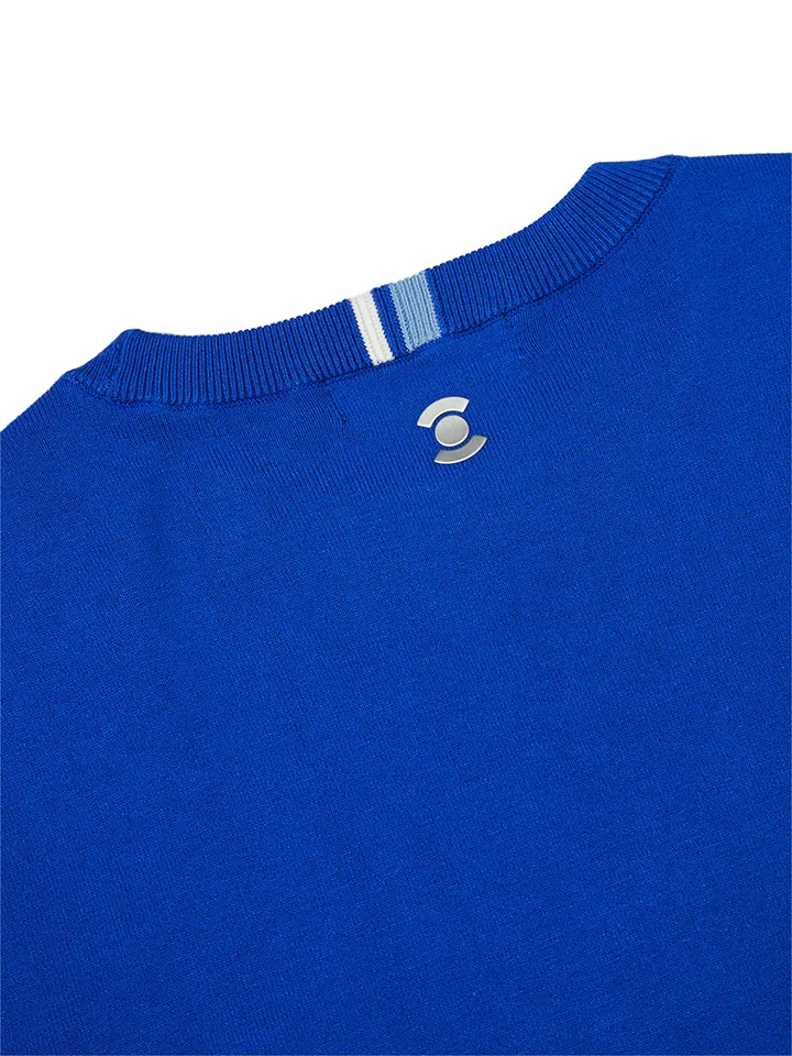 WideAngle: TO Logo Intarsia Round Neck Sweater L - 3 Colors
