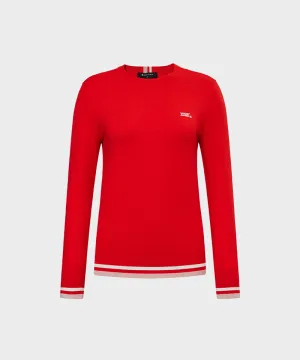 WideAngle: TO Logo Intarsia Round Neck Sweater L - 3 Colors