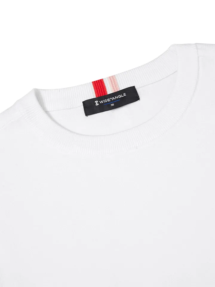 WideAngle: TO Logo Intarsia Round Neck Sweater L - 3 Colors