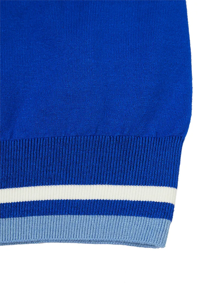 WideAngle: TO Logo Intarsia Round Neck Sweater L - 3 Colors