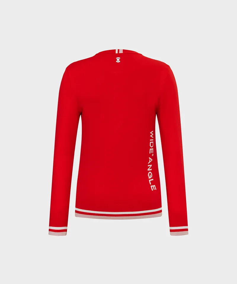 WideAngle: TO Logo Intarsia Round Neck Sweater L - 3 Colors
