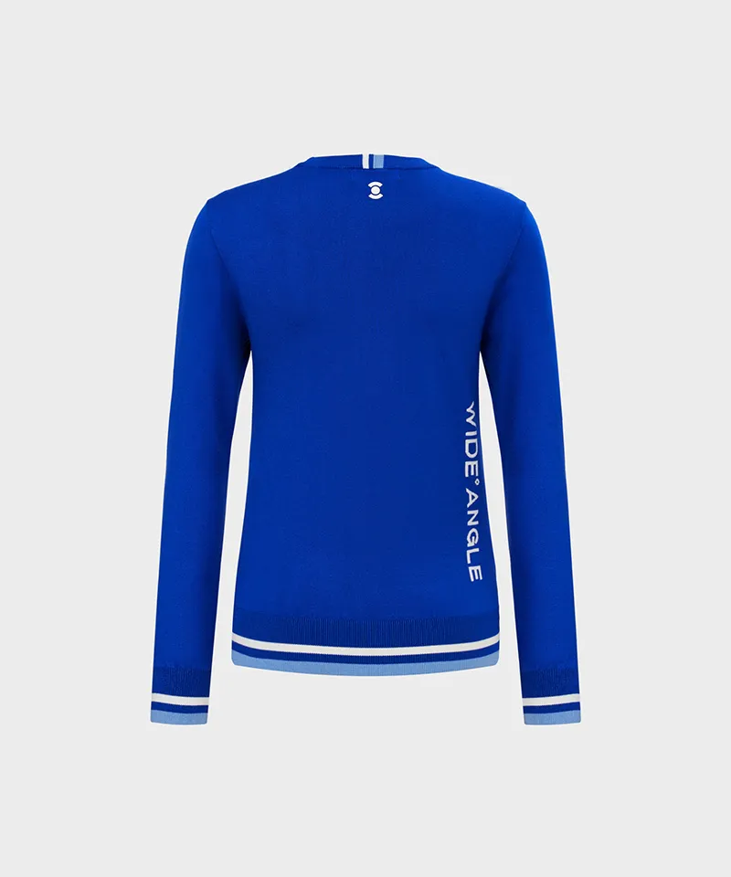 WideAngle: TO Logo Intarsia Round Neck Sweater L - 3 Colors