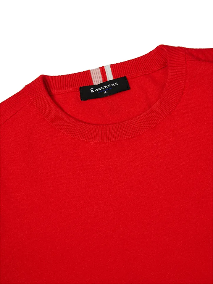 WideAngle: TO Logo Intarsia Round Neck Sweater L - 3 Colors