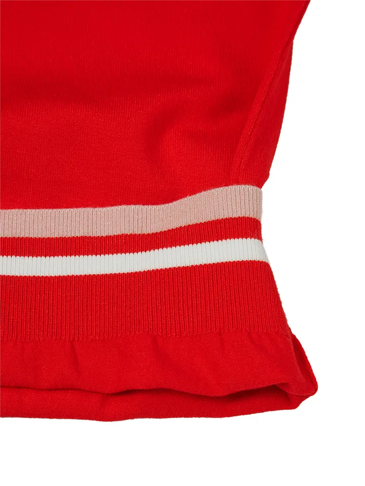 WideAngle: TO Logo Intarsia Round Neck Sweater L - 3 Colors