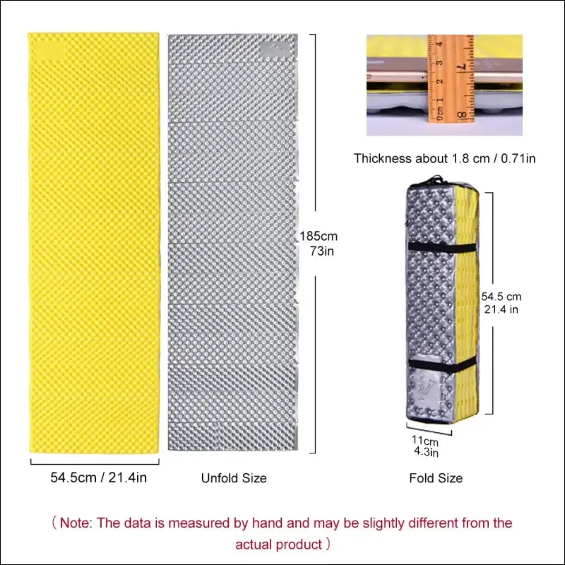 Widesea camping mat portable sleeping pad picnic foam bed mattress travel trekking equipment