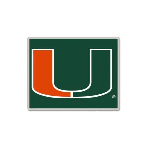 WinCraft Miami Hurricanes Square U Logo Lapel Pin