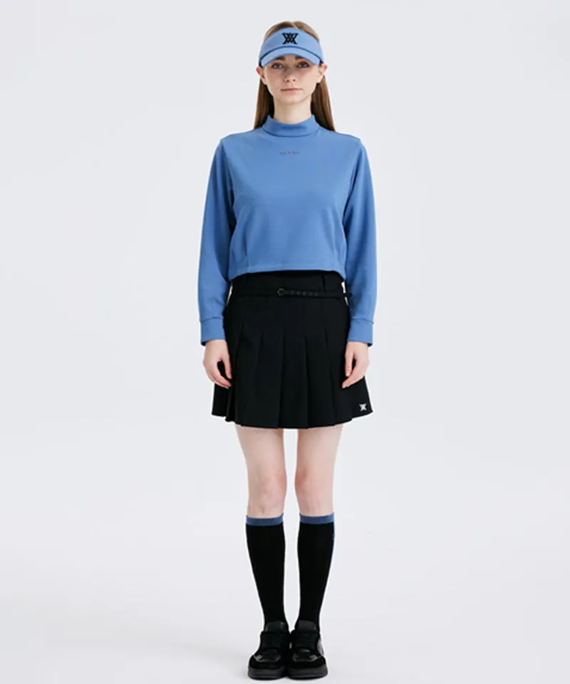Women's Color Block Over Knee Socks - Black