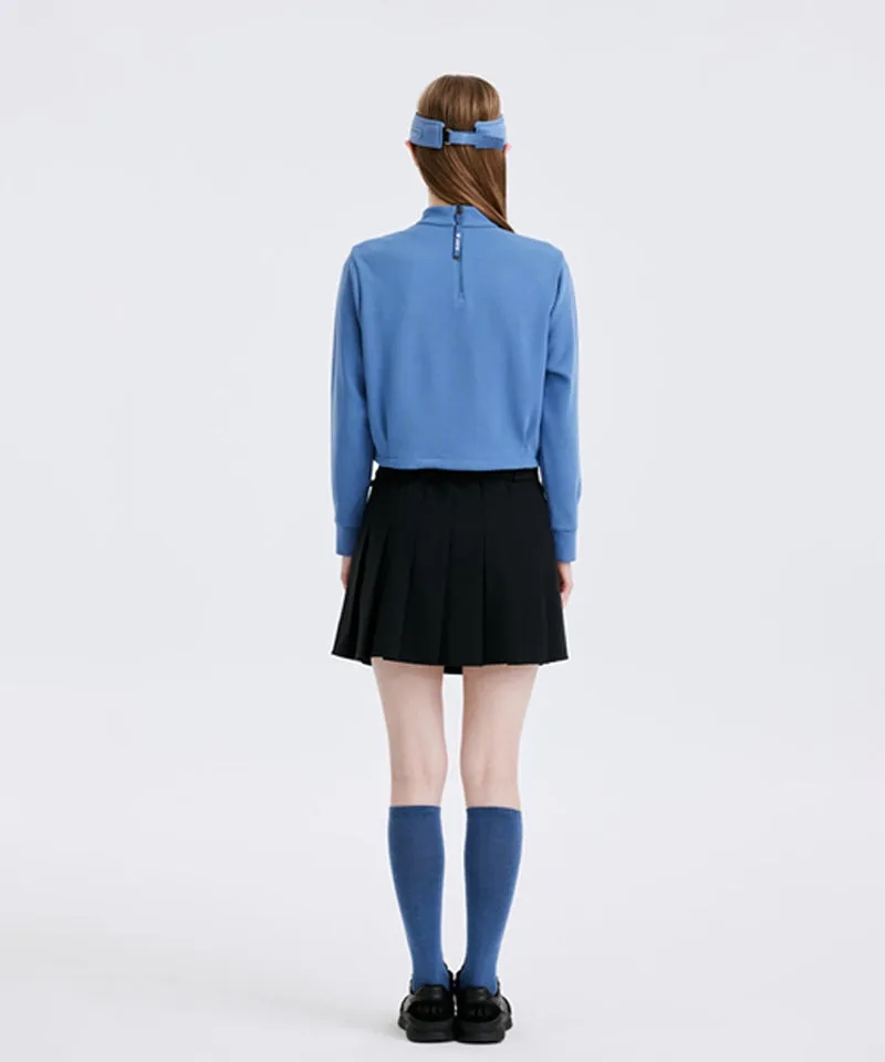 Women's Color Block Over Knee Socks - Black