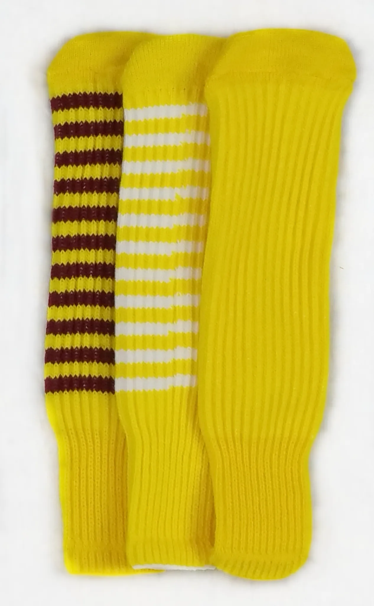 Yellow and White Club Sock Golf Headcover