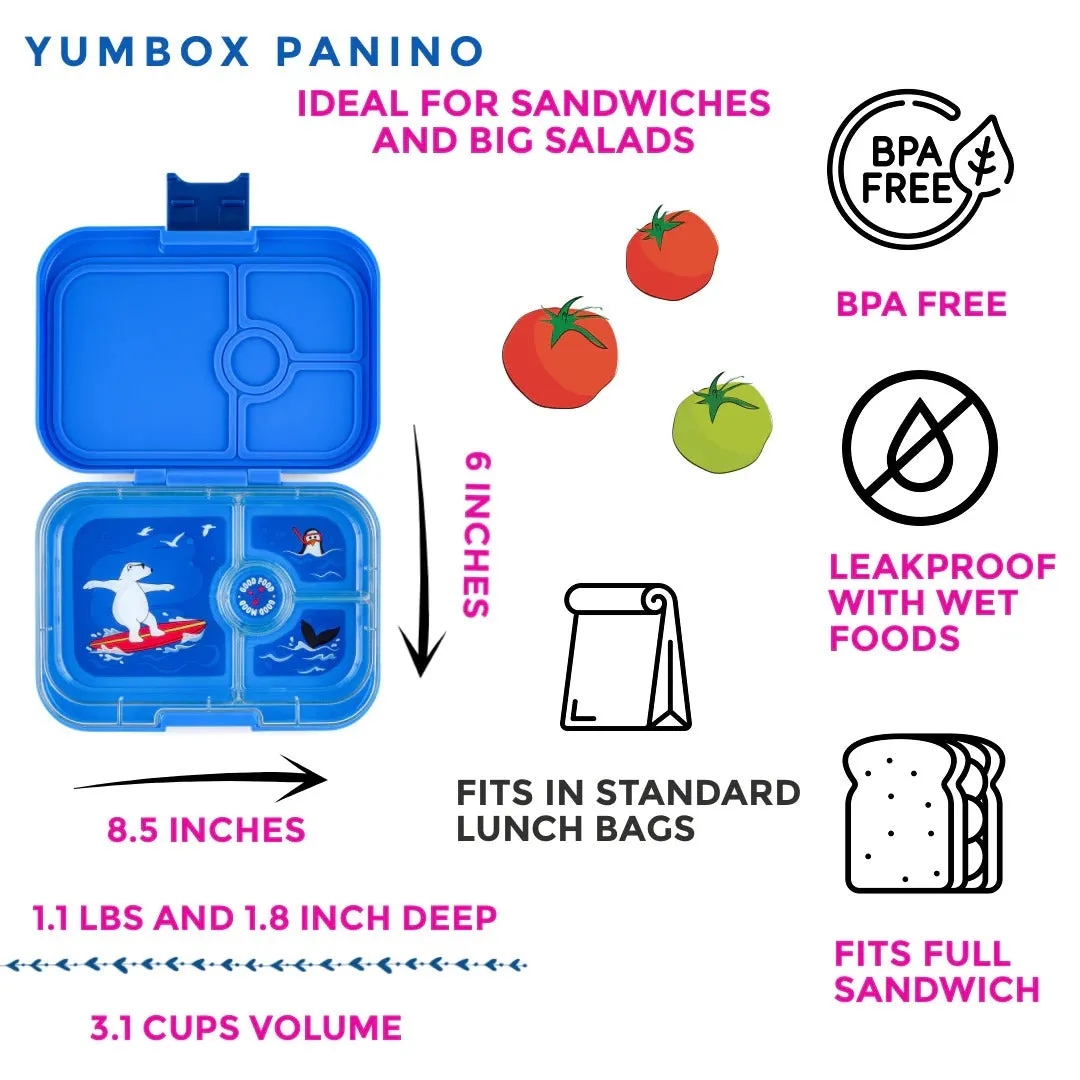 Yumbox Panino Surf Blue 4C - Polar Bear