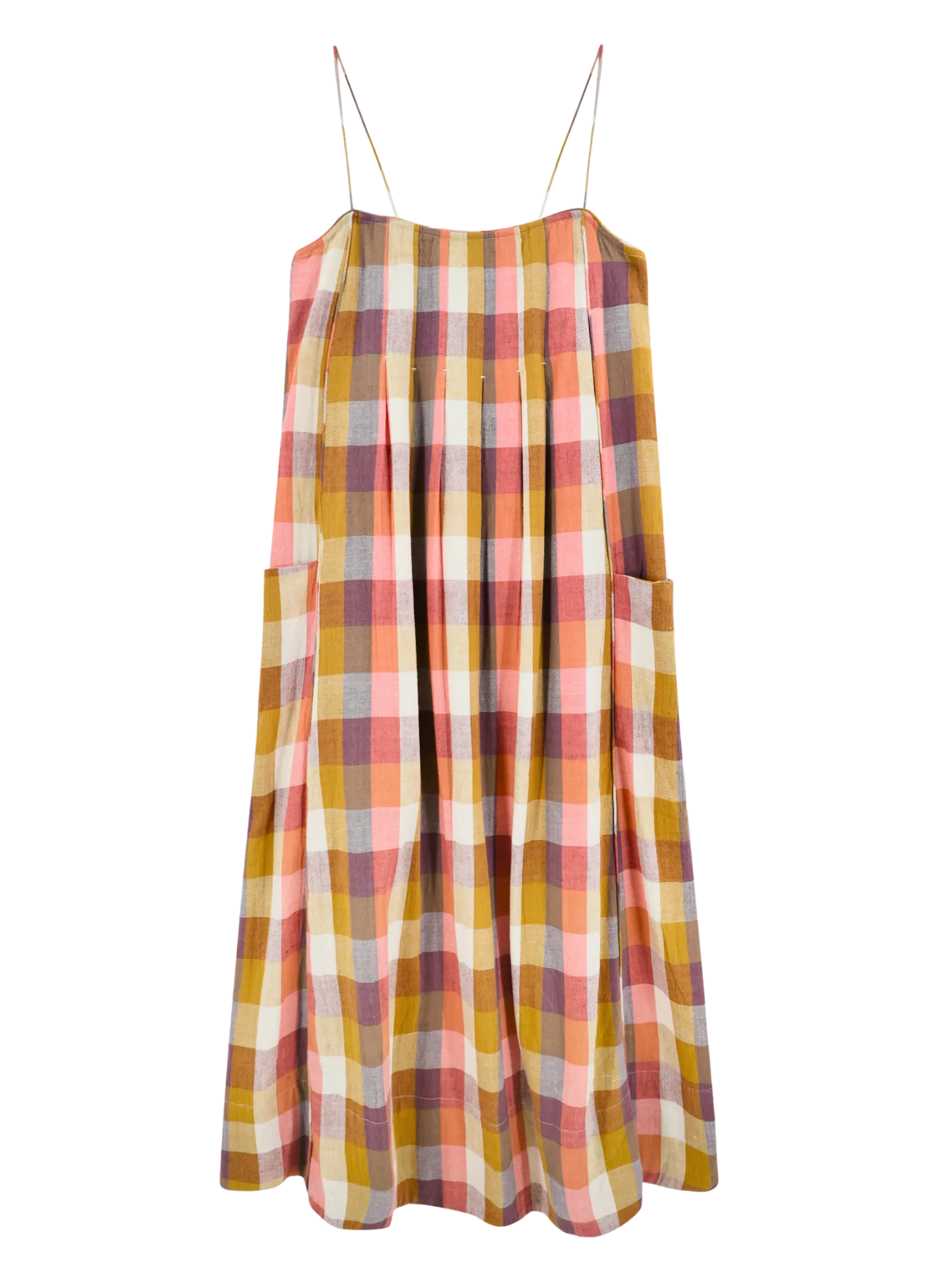 Zuma Dress in Sunset Plaid