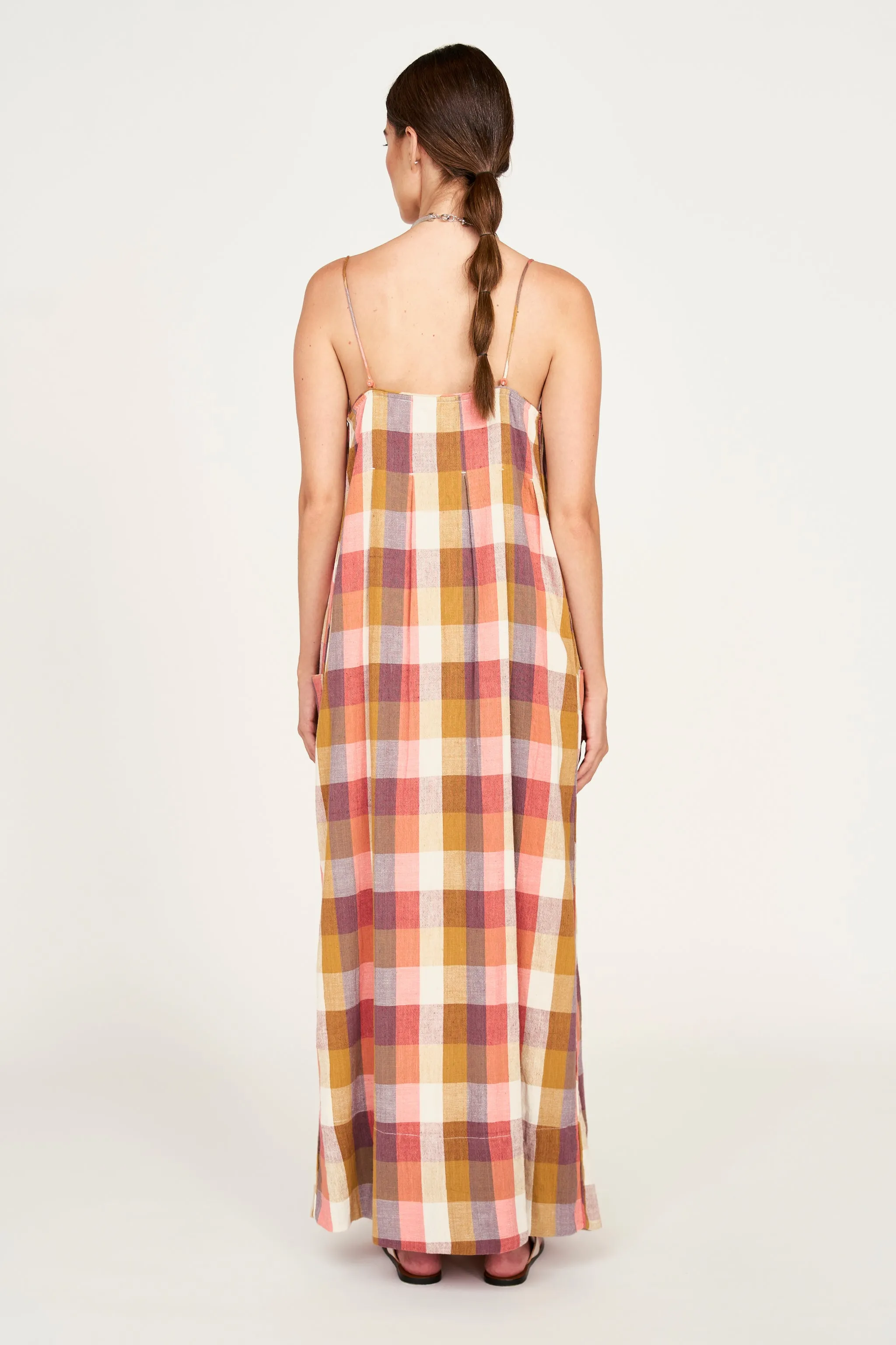 Zuma Dress in Sunset Plaid